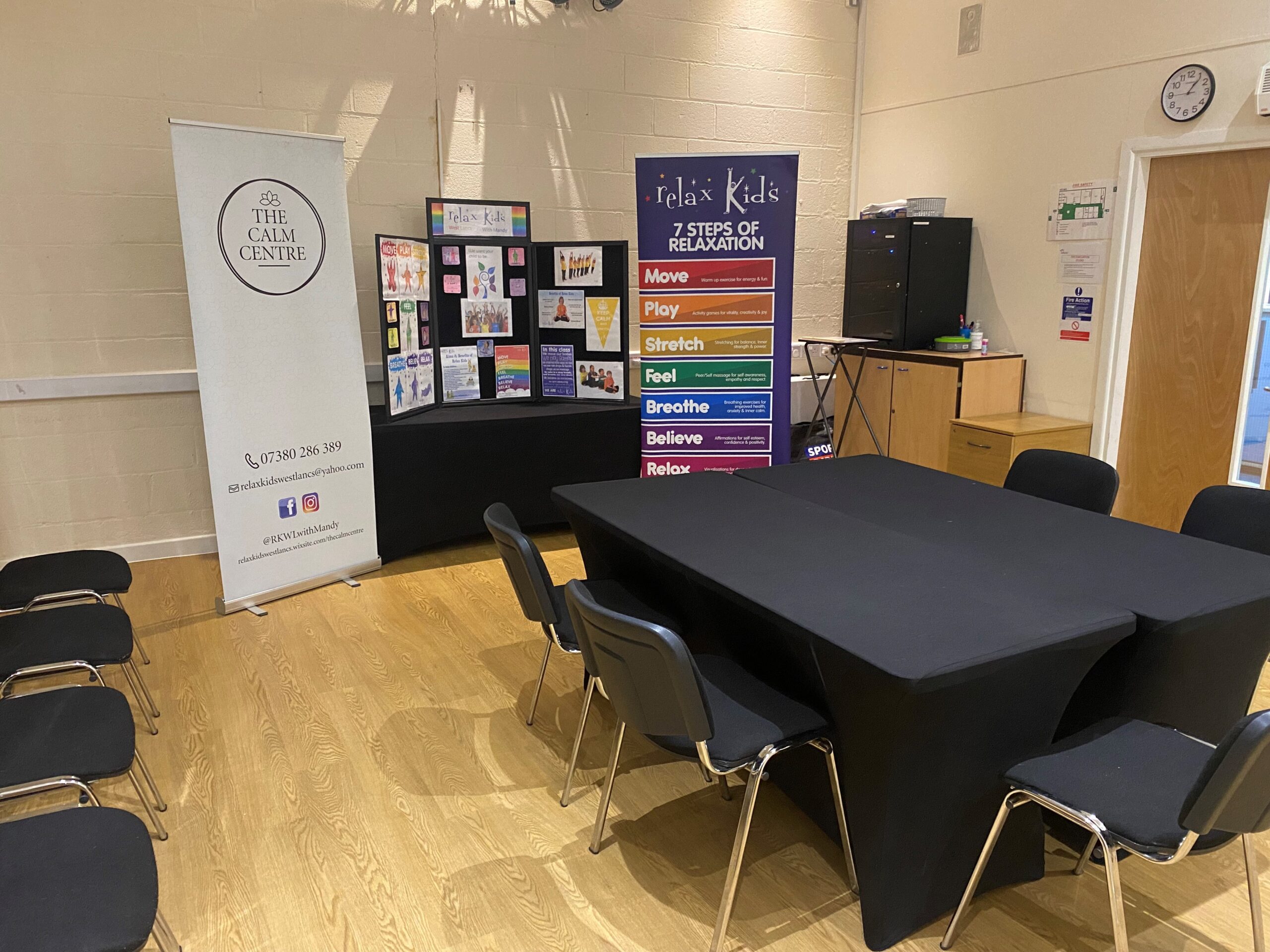 Set up for Calm Kids-Chill Skills taster